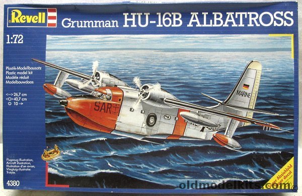Revell 1/72 Grumman Hu-16B (UF-2) Albatross - USAF 354th Tactical Fighter Wing or German MFG 5 Kiel Holtenau (ex-Monogram), 4380 plastic model kit
